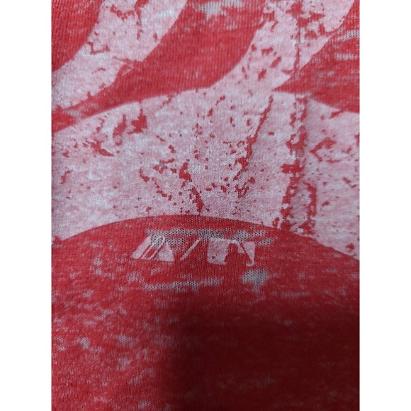 Detroit Tigers Majestic Women's Red V-Neck Burnout T-Shirt Size M - Picture 4 of 6